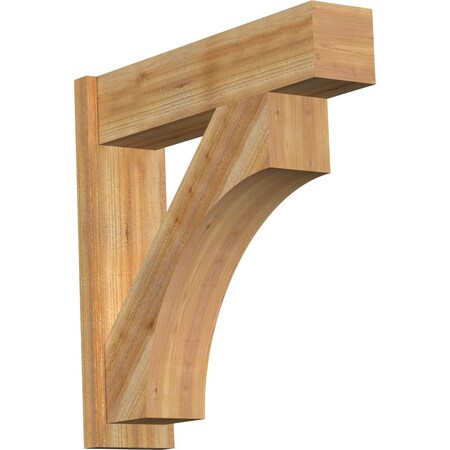 Ekena Millwork Westlake Block Rough Sawn Outlooker, Western Red Cedar, 8"W x 32"D x 32"H OUT08X32X32WTL05RWR